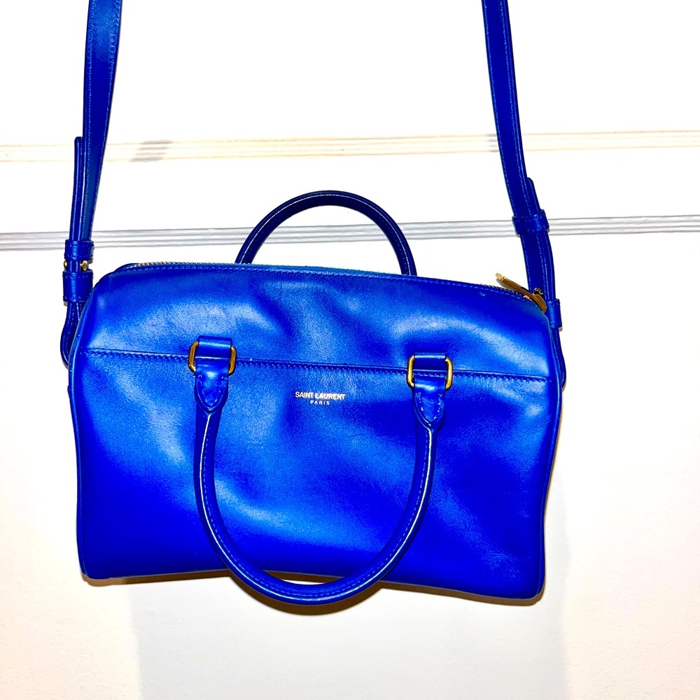Saint Laurent Royal Blue Crossbody Tote